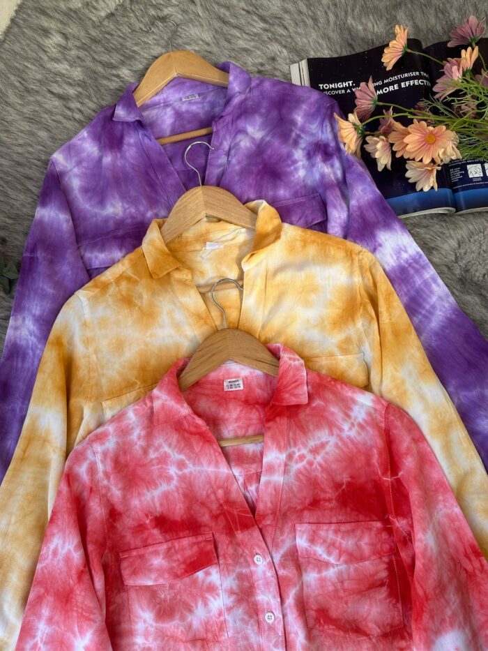 Tie-Dye Cotton Shirt – Vibrant & Stylish