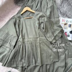 Green Co-ords Skirt Set