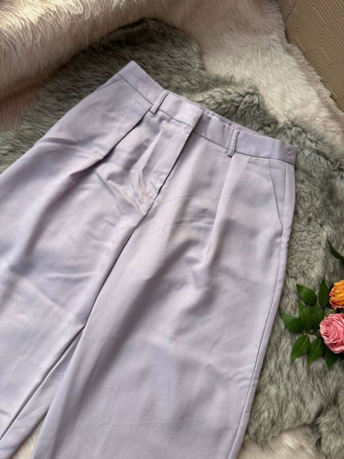 Lavender Wide-leg Formal Pant