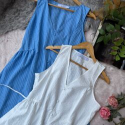 Luna Soft Textured Sleeveless Dress