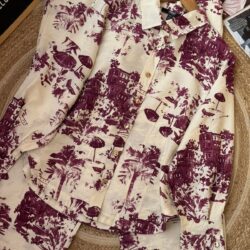 Cotton scenic print coord set for women